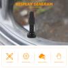 JECOMPRIS Valve Core Tubeless for Mountain Bikes Aluminum Alloy Tire Valve Stem Easy Install Leakproof view 4
