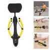 Machine Body Workout Machine Rowing Machine Ab Workout Equipment Ab Machine with Height Adjustable and Stability Ab Workout Equipment Home Gym Coaster for Stomach at Office (Yellow) view 4