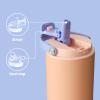 BOTTLE BOTTLE Insulated Water Bottle with Straw and Handle Stainless Steel Water Bottles for Car Sports Home Office and School 26oz Leak Proof(Peach) view 4