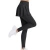 Skirted Legging for Women Slim Fit Solid Color Butt Lifting Yoga Pants Breathable Elastic Trendy Casual Sports Pant view 3