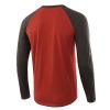 Mens Henley Long Sleeve Raglan T-Shirt Fashion Button Cotton Fall Shirt Casual Lightweight Crew Neck Shirts (Small,Red) view 2