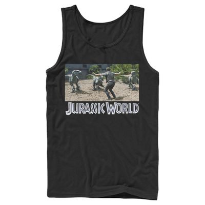 Jurassic Park Young Men's Wrangler Tank Top Black