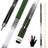 HomeSeason Pool Cue Stick 58" Billiard Cue Sticks 3D Printed Grip Professional Low Deflection Pool Sticks Maple Wood Pool Sticks 13mm Tip view 1
