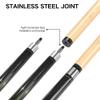 HomeSeason Pool Cue Stick 58" Billiard Cue Sticks 3D Printed Grip Professional Low Deflection Pool Sticks Maple Wood Pool Sticks 13mm Tip view 3