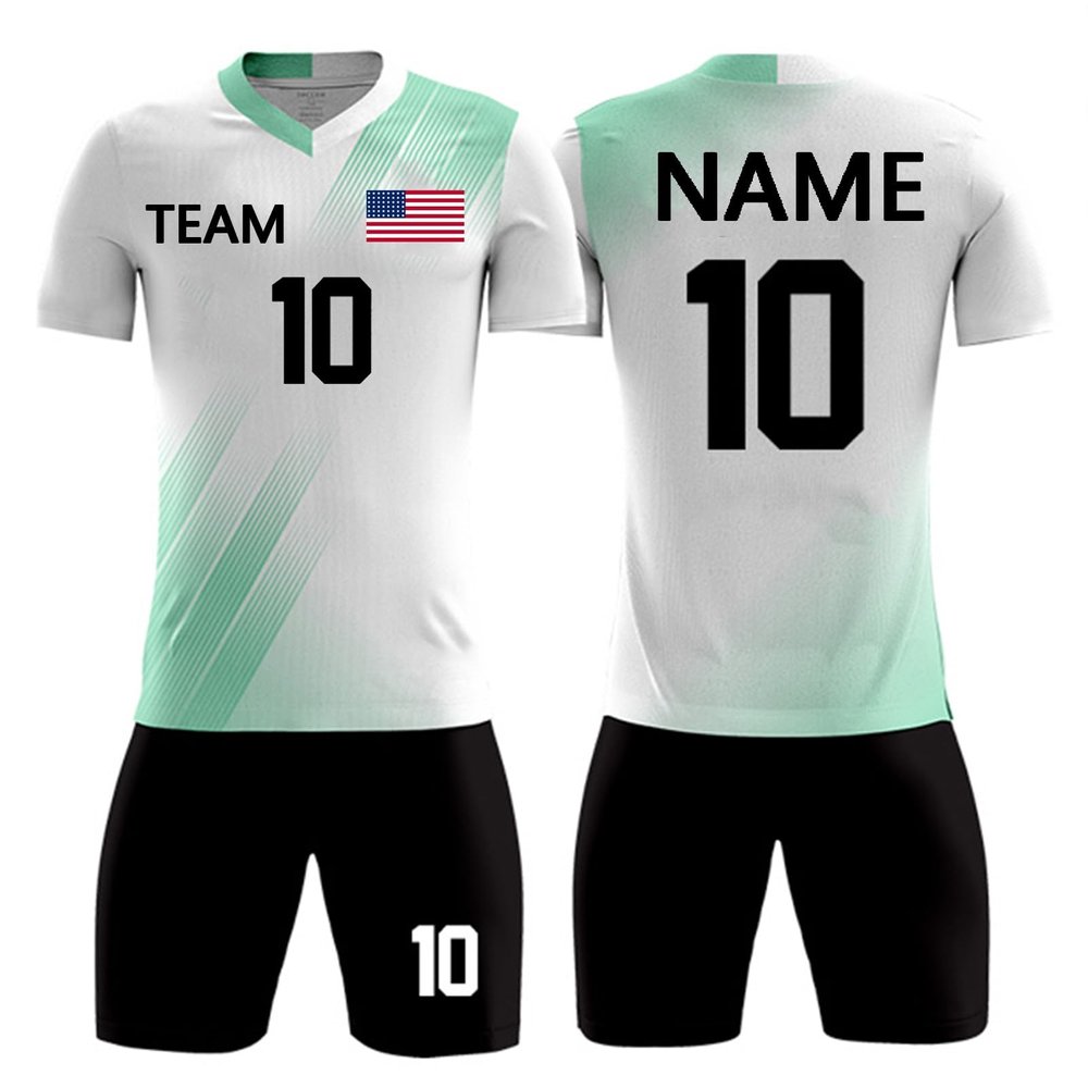 Custom Soccer Jersey Personalized Soccer Uniforms for Men Kids Adults Custom Soccer Shirt Shorts with Name Number Logo(Style 10)