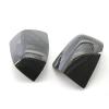 1 Pair Carbon Fiber Look Car Wing Mirror Cap Cover Without Indicator Compatible For Focus MK2 2004-2008 ABS Plastic view 4