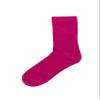 Concitor Women's Dress Socks Solid HOT PINK FUSCHIA Color COTTON Blend Mid Cut Lenght Sock 6 Pairs view 2