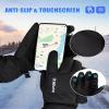 INPAKO Ski Gloves Men & Women Not Bulky Waterproof 3M Thinsulate Winter Touchscreen Snow Gloves for Snowboarding view 4