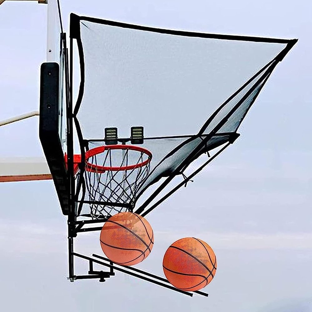 ELUKHT Basketball Shot Trainer Return System for Traditional Pole and Wall Mounted Backboard, Kids Adults Basketball Training Equipment for Shot Training Efficiency