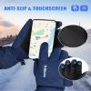 INPAKO Ski Gloves Men & Women Not Bulky Waterproof 3M Thinsulate Winter Touchscreen Snow Gloves for Snowboarding view 4