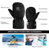 INPAKO Kids Ski Gloves 3M Thinsulate Warm Waterproof Winter Snow Gloves for Boys Girls Cold Weather Windproof Mittens view 4