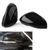 1 Pair Car Rear Wing Mirror Housing Cover Compatible for Jaguar XJ XJR XF XFR XFR-S XK XKR XKR-S I-Pace XE Glossy Black view 1