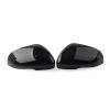 1 Pair Car Rear Wing Mirror Housing Cover Compatible for Jaguar XJ XJR XF XFR XFR-S XK XKR XKR-S I-Pace XE Glossy Black view 3