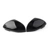 1 Pair Car Rear Wing Mirror Housing Cover Compatible for Jaguar XJ XJR XF XFR XFR-S XK XKR XKR-S I-Pace XE Glossy Black view 4