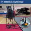 Indoor/Outdoor Basketball Return with Wheels, Portable Basketball Net Catcher with 180 Rotatable Chute, Shooting Training Rebounder System Easy to Fold view 3