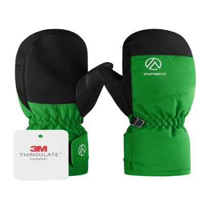 INPAKO Kids Ski Gloves 3M Thinsulate Warm Waterproof Winter Snow Gloves for Boys Girls Cold Weather Windproof Mittens