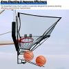 ELUKHT 180 Degrees Rotatable Basketball Shot Returner, Basketball Rebounder Return System/Heavy Duty Automatic Ball Return Chute view 4