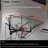 ELUKHT Iron Hang Basketball Rebounder Net Return Attachment, 180 Rotating Basketball Rebounder Net Return System view 3
