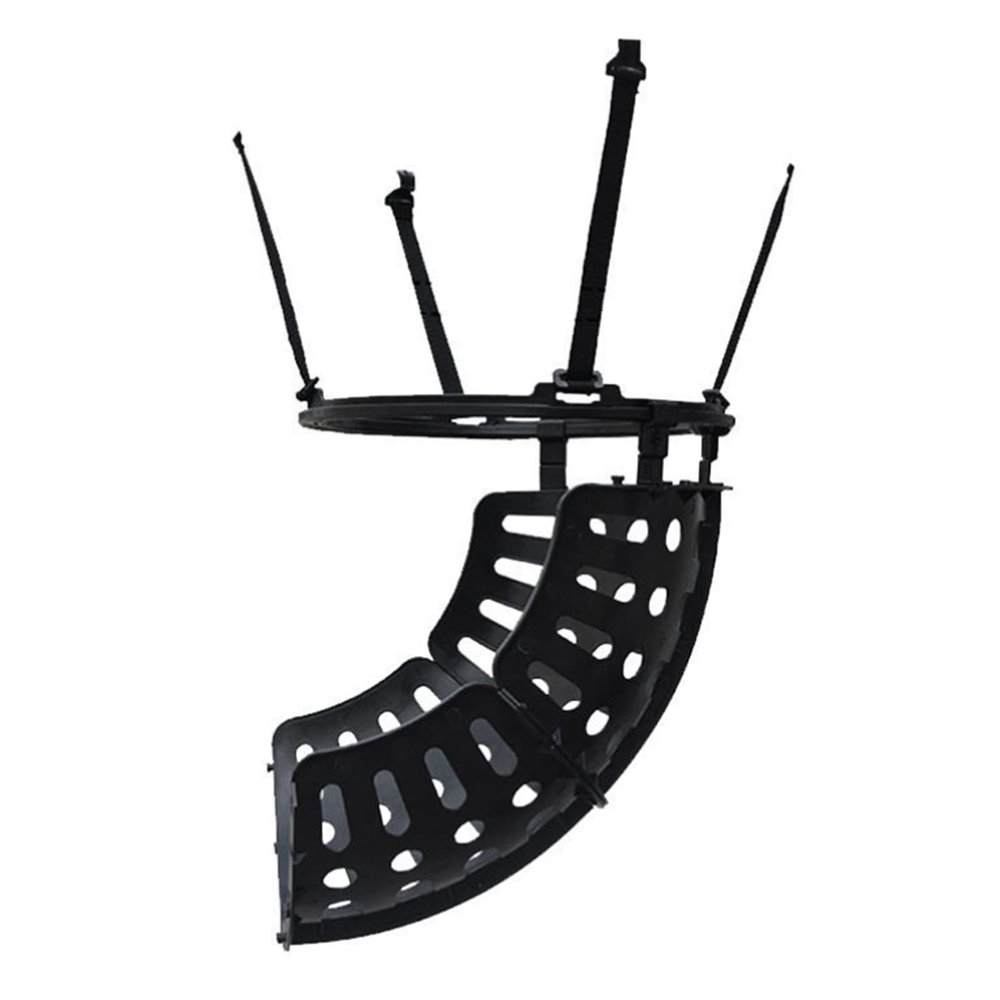 ELUKHT Basketball Shot Returner Simple Basketball Return Attachment for Hoop, Black Basketball Return System Training Equipment, Basketball Shot Returner Rebounder Set