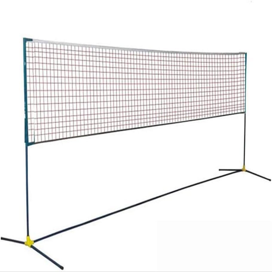 Badminton Net 6m, Badminton Net for Garden with Poles, Portable Net Frame with Storage Bag, Easy to Assemble and Disassemble