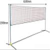 Badminton Net 6m, Badminton Net for Garden with Poles, Portable Net Frame with Storage Bag, Easy to Assemble and Disassemble view 2