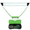 ELUKHT Complete Badminton Sets, Portable Badminton Net Set with 2 Badminton Rackets 2 Shuttlecocks, Folding Volleyball Tennis Net System for Outdoors Courtyard (Green)