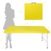 BGTR 4ft Yellow Portable Folding Table Indoor&Outdoor Maximum Weight 135KG Foldable Table for Camping view 3