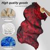TRIMODI 1 Pair(Left+Right) Women Hand Made Real Silk Belly Dance Fan Veils, Giadient Color Length 180cm Width 90cm (Black red tie Dyed) view 3