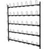 AErosx Wall Mount 5 Tier Boxing Glove Storage Rack, Sturdy Metal Steel Display Stand for Gloves, Boxing Glove Drye and Organizer for Gym Garage, Holds 20 Pairs of Gloves (66.5x68 inch) view 3