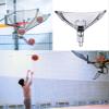 ELUKHT Basketball Shot Returner Black Portable Basketball Return System, Outdoor Indoor Basketball Returns & Guard Net Set, Rotatable Basketball Rebounder Shooting Trainer view 1
