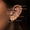 1 Pair 7mm Small Gold Hoop Earrings for Women,Helix Piercing Hypoallergenic Plated Stack Cartilage Earring,Conch Piercing Lightweight Mini Thin Cute Dainty Trendy Jewelry view 4