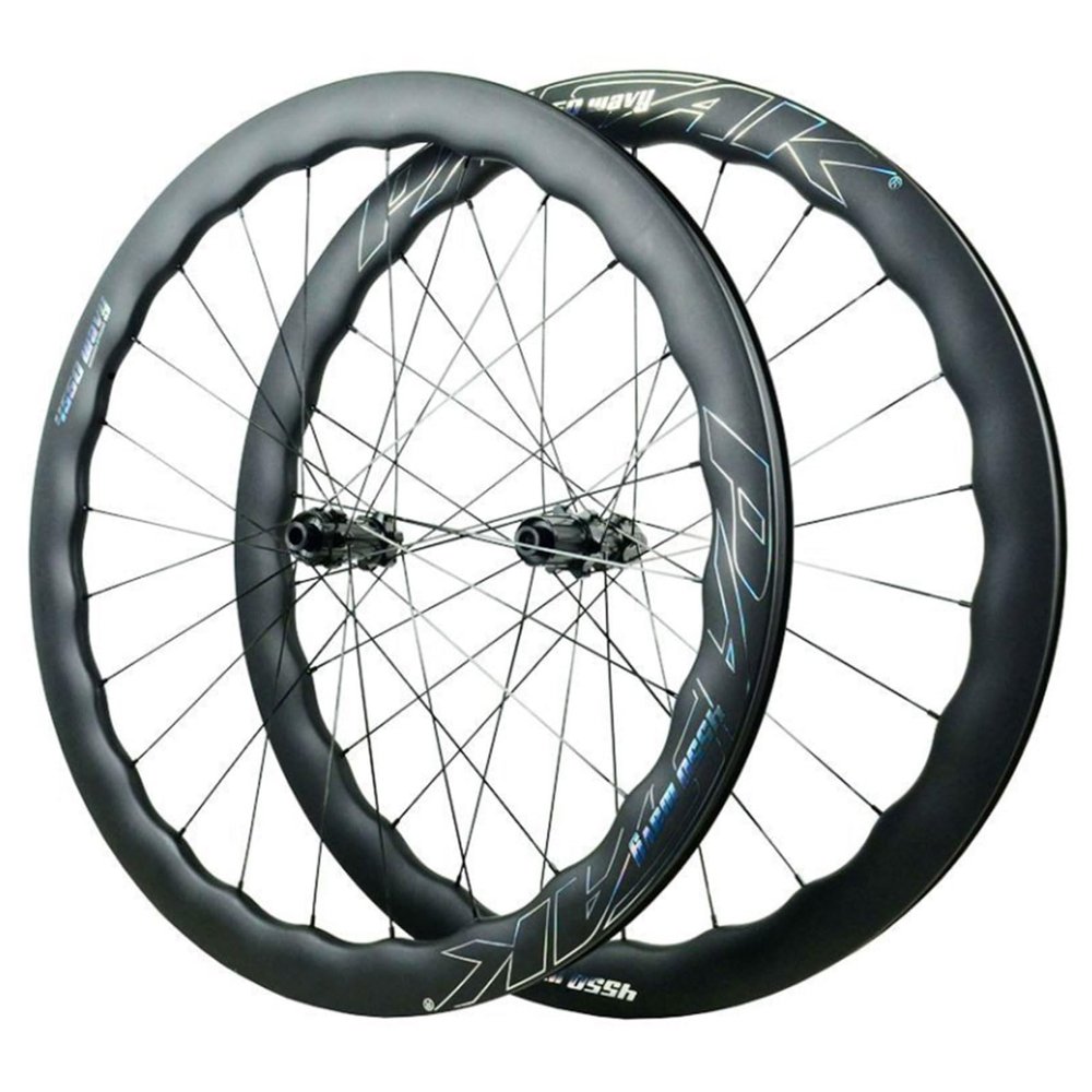 ZECHAO 700C Off Road Bike Wheelset,Carbon Fibre 24H Spokes Mid Lock Disc Brake Planetary Ratchet 54T 8-12 Speeds Compatible 700C*23C-50C Wheelset(15 * 100/12 * 142mm)