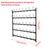AErosx Boxing Glove Dryer Wall Mounted Boxing Glove Holder, Gym Large Capacity 5 Tiers Glove Storage Rack Black Steel Hanging Rack for Glove, Holds 20 Pairs of Gloves view 2