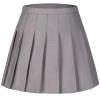 Laimi Duo Light Grey Girls Pleated Tennis Skirts School Uniform Skort high Waist Athletic Skorts with Shorts Summer Skirt for Girl Size 6 view 1