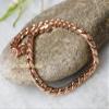 100% Copper Chain Bracelet, Solid Franco chain Bracelet for Men Women, Handmade Dainty Chains Jewellery, (6) view 2