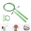 Aluminium Alloy Jump Rope, Handle Speed Jump Skipping Rope Sports Training Equipment Swivel Ball Bearing for Fitness Training Sports Exercises (Green) view 4