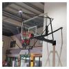 Indoor Outdoor Basketball Hoop Net Catcher, 180 Rotatable Foldable Shot Training Aid Rebound System - Metal Iron Frame, for Garage/Backyard/Pool, Easy to Set Up view 1