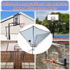 Indoor Outdoor Basketball Hoop Net Catcher, 180 Rotatable Foldable Shot Training Aid Rebound System - Metal Iron Frame, for Garage/Backyard/Pool, Easy to Set Up view 2