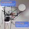 Indoor Outdoor Basketball Hoop Net Catcher, 180 Rotatable Foldable Shot Training Aid Rebound System - Metal Iron Frame, for Garage/Backyard/Pool, Easy to Set Up view 3