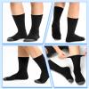 Baggyfly 24 Pairs Men's Cotton Athletic Socks Moisture Wicking Cushioned Breathable Socks for Work Running 6-13 Size(Black) view 4