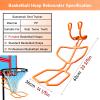 ELUKHT Hook-Mount Basketball Ball Return System, Small Basketball Rebounder Training Device for Kids Youth Adults, Gym Court Home Outside Basketball Shot Trainer view 3
