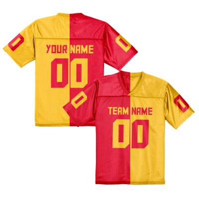Custom Football Jersey Personalized Replica Football Uniform Stitched Printed Logo Team Name Number Fans Gift for Men Youth Women Kid
