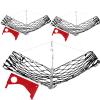 Arrowbash 3 Set Castable Crab Trap with Red Gauge and Bait Clip Foldable Crab Trap Snare Crabbing Net Equipment for Crabbing Lobster Fish
