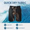 DJUETRUI Mens Swim Trunks Quick Dry Swim Shorts Bengal Cat Bathing Suit for Men Drawstring Casual Shorts Swimwear S view 3