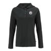 Cutter & Buck Women's Black Pittsburgh Steelers Coastline Epic Comfort Eco Recycled Raglan Pullover Hoodie view 2