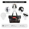 Travel Duffel Bags Personal Item Bag Carry on Luggage Bag Training Handbag Lightweight Waterproof Sports Gym Bag Turntable Player Weekender Bag for Women Men view 3