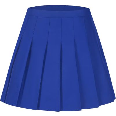 Laimi Duo Women Skirts Royal Blue Pleated Skirts Skorts for Women Girls Tennis Golf Pleated Skirt with Shorts Size 3XL