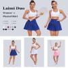 Laimi Duo Women Skirts Royal Blue Pleated Skirts Skorts for Women Girls Tennis Golf Pleated Skirt with Shorts Size 3XL view 3
