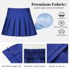 Laimi Duo Women Skirts Royal Blue Pleated Skirts Skorts for Women Girls Tennis Golf Pleated Skirt with Shorts Size 3XL view 4