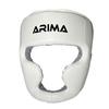 Boxing Headgear with Cheek Protection - Adjustable Sparring Head Guard for MMA, Kickboxing, Muay Thai, and Boxing - Ideal for Men, Women, Youth, White, M